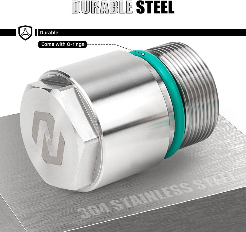 NICECNC 39mm Fork Tube Extensions 1" Stainless Steel Compatible with Harley Sportster 883 XLH883 1994 2000 2001 2002, Sportster 883 Low XL883L 2006 2007 2008 2009, See Fitments - Image 2